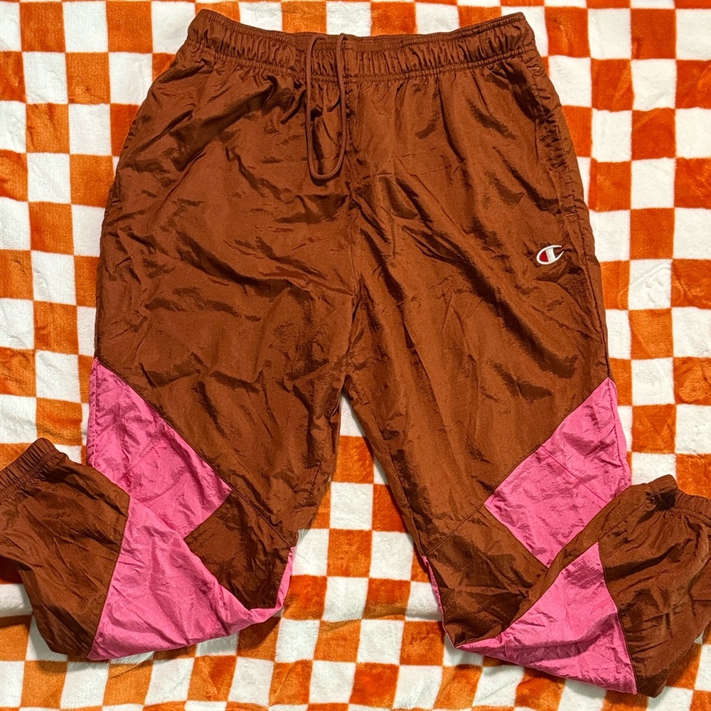 Champion Rust Brown & Pink Athletic Shorts